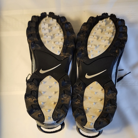 Nike Land Shark Legacy Football Cleats Men's Size 14 Black with White Trim EUC - Picture 4 of 14
